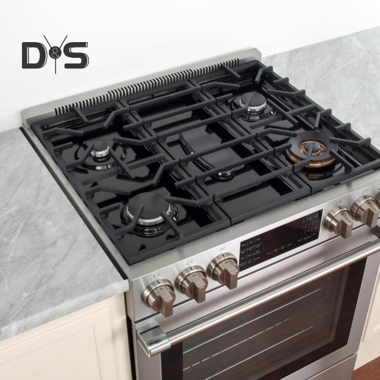 2Pcs Stainless Steel Stove Gap Cover Adjustable Length Stove Gap Filler Heat Resistant Kitchen Oven Counter Side Gap Filler Kit Range Trim Guard