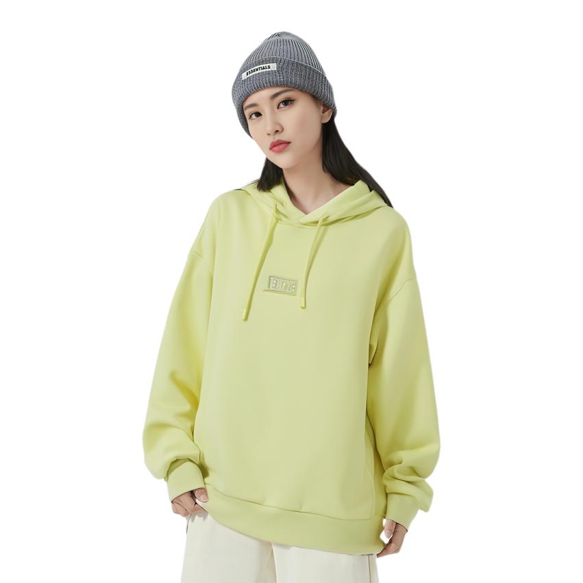 Li Ning Badfive Basketball Series Loose Hoodie Women Hoodies Glazed-Green AWDR068-4