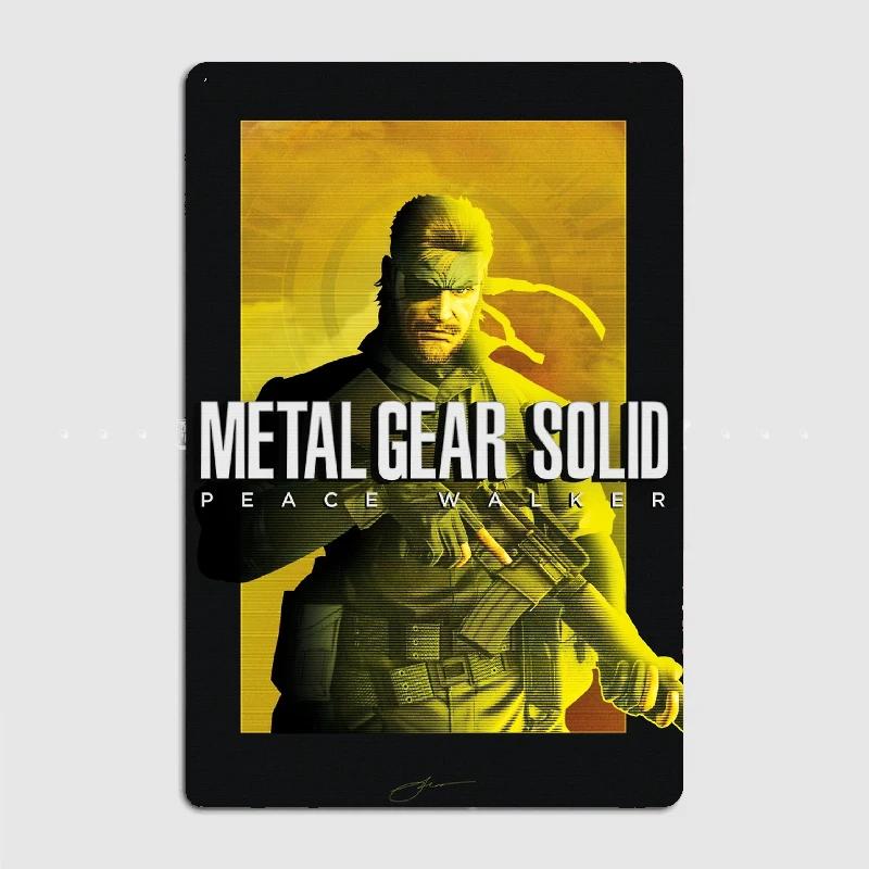 DORA Tin Sign Metal Gear Solid Red Alert Metal Plaque Poster Mural Painting Retro Pub Garage Tin Sign Posters