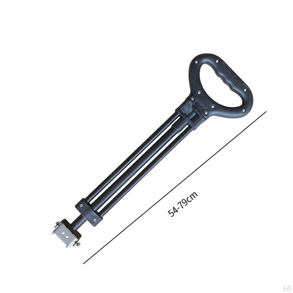 Adjustable Pull Handle Replacement for Folding Shopping Cart 21.2-31.1inch Easy Installation