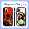 Samurai Geisha Mask with Magsafe Phone Case For iPhone 17,16,15,14,13,12,Pro,Max,Plus Magnetic Wireless Charge Cover