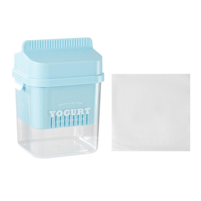 

Греческий йогуртница Фильтр-сито для йогурта Инструменты для отделения сыворотки Сепаратор для сыра Влагоотделитель Многоразовый мелкоячеистый фильтр для дома синий