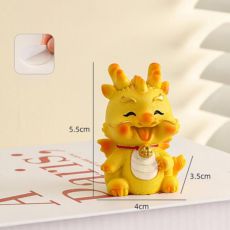 Miniature Dragon Statue Statue Chinese Zodiac Ornament Car Dashboard Room Desktop Decoration