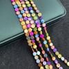 1String, Handmade Round Beads, 6×6mm, 8×8mm, Colourful Natural Shells Loose Spacer Beads for Jewelry Making DIY Necklace Bracelet Accessories, 38cm