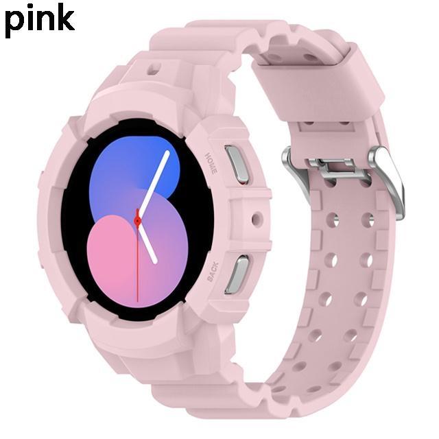 

Силіконовий спортивний чохол+ремінець LEIXIUER No Gaps для Samsung Galaxy Watch 4/5 44 мм 40 мм Браслет Захисний ремінець для Galaxy Watch 5 4 44 мм 40MM