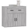 Vidaxl Cabinet, Sonoma Grey Oak, 80X33X70 Cm, Wood-Based Material