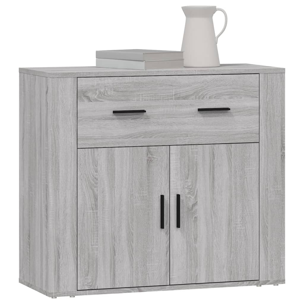 Vidaxl Cabinet, Sonoma Grey Oak, 80X33X70 Cm, Wood-Based Material