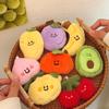Cartoon Plush Fruits Keychain Cute Lemon Cherry Pendant Backpack Hanging Decoration Ornament Couple Friends Gift