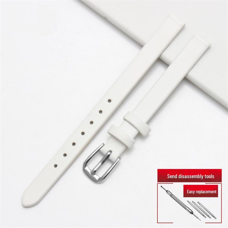 Damski miękki skórzany pasek do zegarka bransoletka - Opcje brązowy/czarny