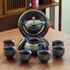 Ceramic Stone Grinding Semi-automatic Tea Set Creative KungFu Tea Pot Tea Ceremony Supplies