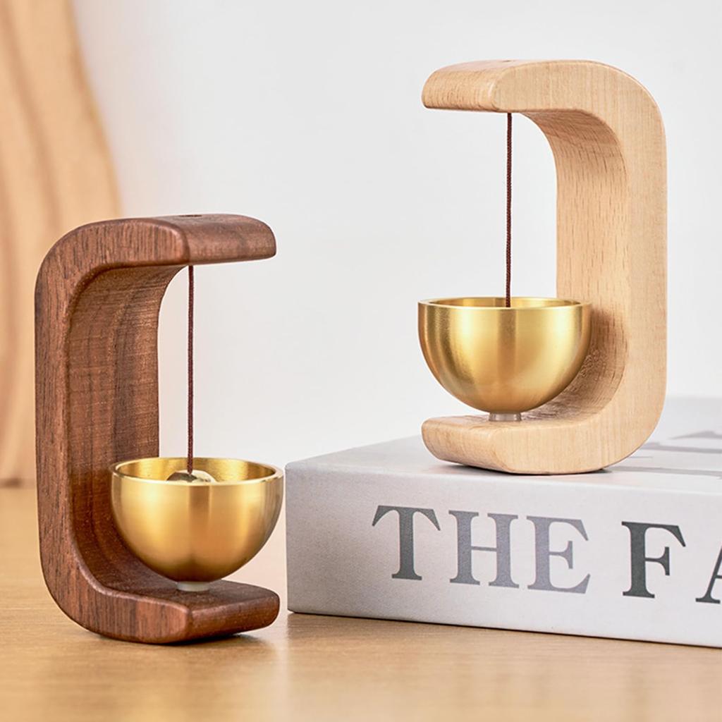 Suction Door Type Solid Wood Wind Chime Count Magnetic Hangable Entry Door Bell Vintage Door Bell Hanging Ornament Home Decor