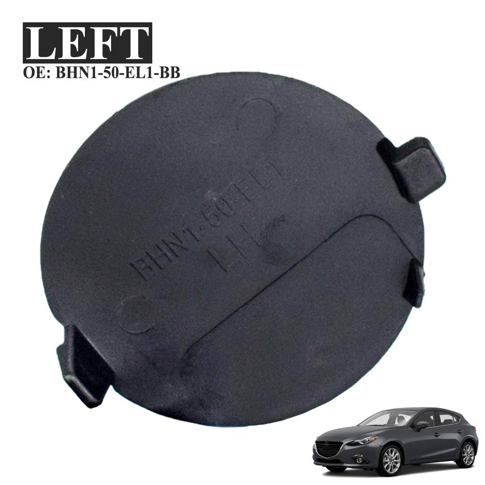 Pair Car Rear R&L Bumper Tow Hook Eye Cap For Mazda 3 Axela BN BM 2014 – 2018 Auto Trailer Cover BHN1-50-EK1-BB BHN1-50-EL1-BB