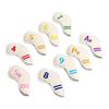 9pcs Set PU Waterproof Golf Club Iron Cover with Numbers Thickening Fleece Golf Head Covers SetWhite