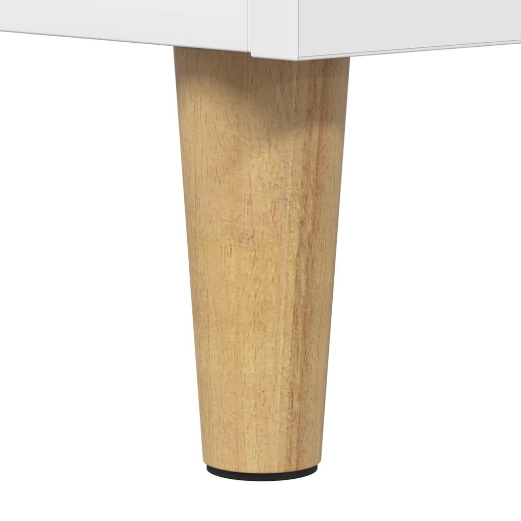 Record Player Stand White 82 X 39.5 X 82.5 Cm Engineered Wood