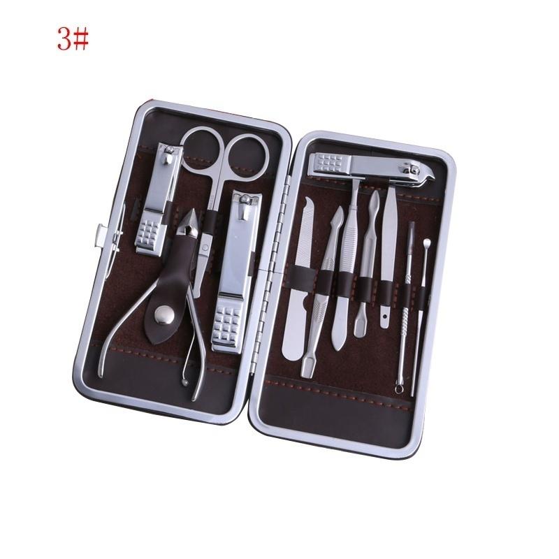 12 In1 Pedicure / Manicure Set Nail Clippers Cuticle Clippers Grooming Kit Case