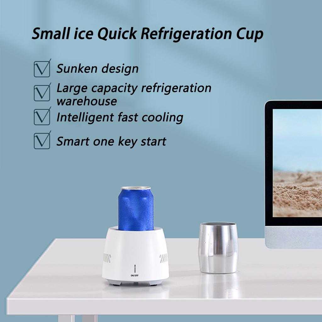 350ml přenosný rychle chladící kelímek Elektronický chladící chladič Pivní láhev plechovka Voda Soda nápoje Chladící kelímek Okamžité chlazení