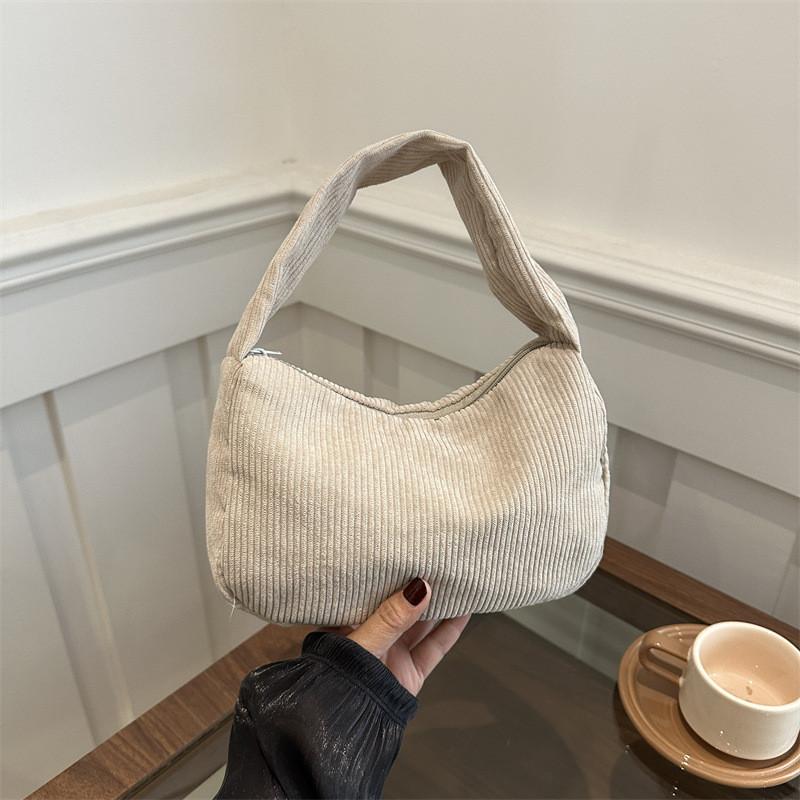 Trendy Korean Style Shoulder Crossbody Pillow Bag For Autumn In Black Khaki Gray White