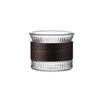 Chinese Style Insulated Glass Cup: Anti-Scald Vertical Stripe Tea, Water, Juice & Coffee Cup for Living Room Use