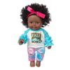 12 Inch Lovely Simulated Black Girl Doll African Baby Doll Kid   Toy Birthday Gift