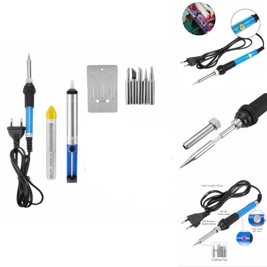 Soldering Iron Kit With Adjustable Temperature For Electronics Repair And Diy Projects