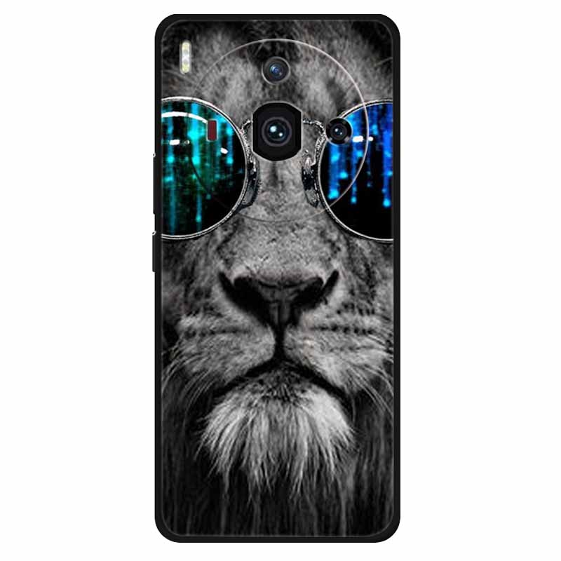 Für Nubia Z50S Pro Hülle Mode Schutz Silikon Bemaltes TPU Hülle für ZTE Nubia Z50S Pro 5G Cover NX713J Süß Weich Löwen
