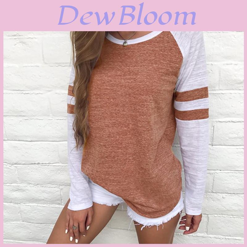 Versatile Women's Casual T-shirt Long Sleeve Striped Fashion Blouse Tops Shirt Plus Size Ideal For Everyday Wear And Special Occasions