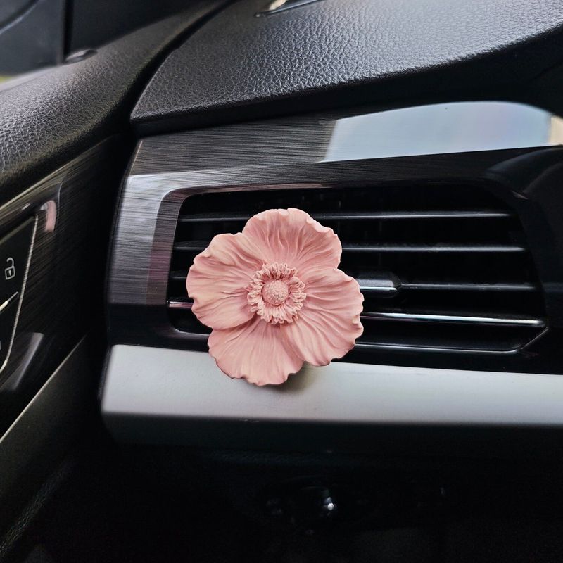 Car Air Freshener with Floral and Butterfly Design, Vintage High-End Style, Vent Decoration, Popular Aroma Diffuser Stone, Car Perfume