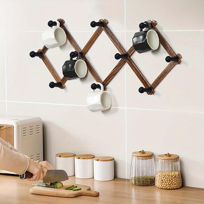 1Pc Rows Of Behind The Door Hooks Bathroom Wall Mounted Coat Racks Living Room Telescopic Movable Coat Rack Bedroom