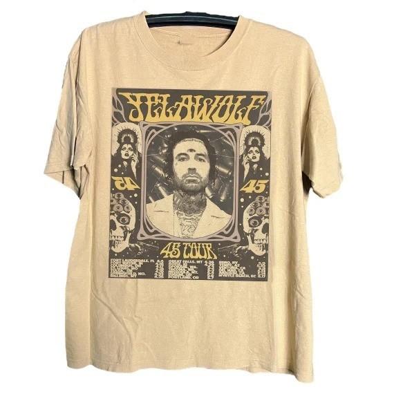 Yelawolf 45 TOUR Gift For Fan Cotton T Shirt Full Size S5XL KK426 XXL