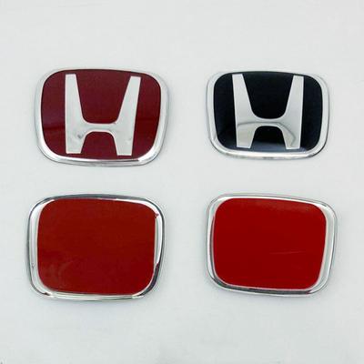 1PCS Steering Wheel Emblem H-Sticker In Red Black Blue - Interior Modification for Accord City CRV Jade Fit Odyssey Hybrid