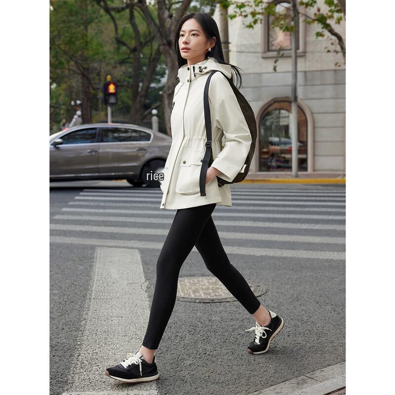 Женский открытый плащ-тренч с капюшоном JZ ANNAKO L