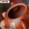120ml Purple Clay Xishi Olour Enamels Teapot Vintage Tea Infuser Pot Tea Brewing Kettle With Ball Hole Chinese Teaset Collection
