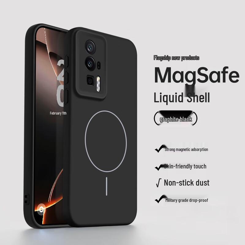 NEYAA Ultradünne magnetische Handyhülle aus flüssigem Silikon für Xiaomi/Redmi