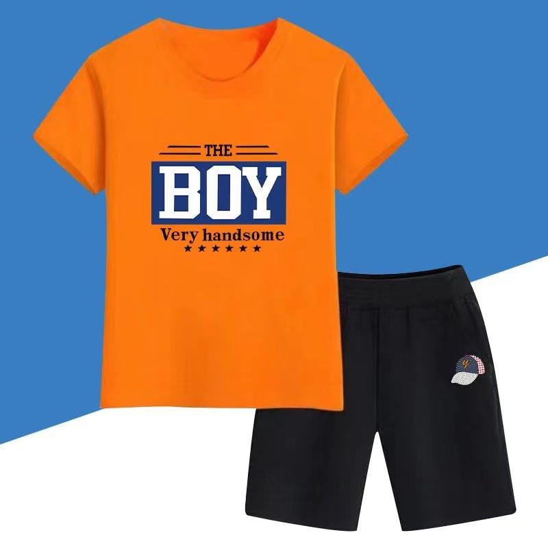 Summer Baby Boy Clothes Set Children Girls Letter Printed T-Shirts And Shorts 2pcs Suit Kid Sport Outfits Top Bottom Tracksuits