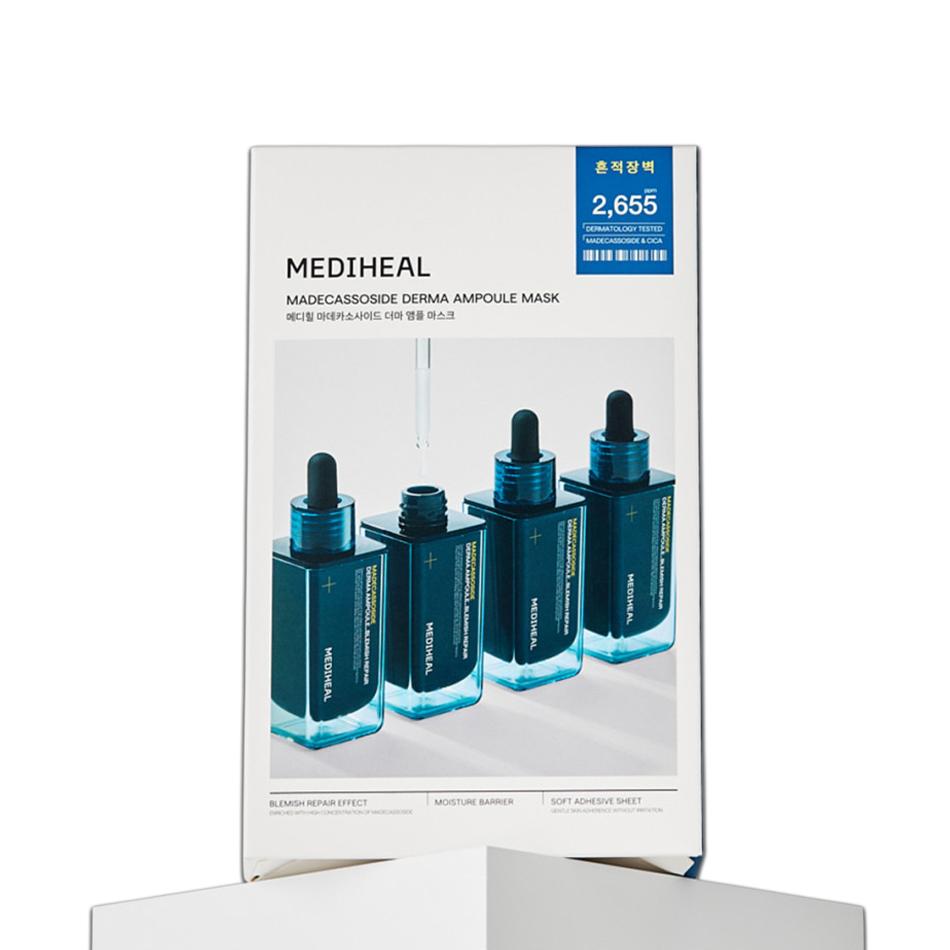 Mediheal Madecassoside Derma Ampoule Mask (High-Potency Barrier Care) – 10 Sheets