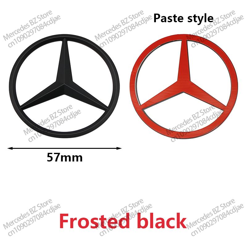 MITV3 ABS 52mm 57mm Car Steering Wheel Logo Badge For Mercedes Benz C E S Series CLA CLS W212 W205 W204 Emblem Styling Accessories