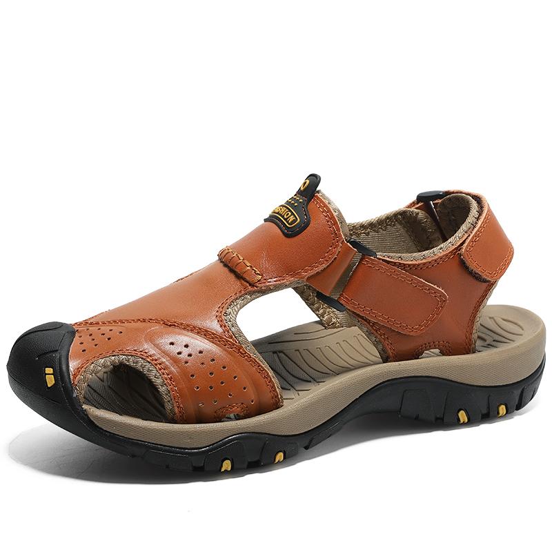 Men's Sandals Summer Breathable Outdoor Casual Shoes Baotou Beach Shoes Thick Bottom Non-slip Men's Shoes