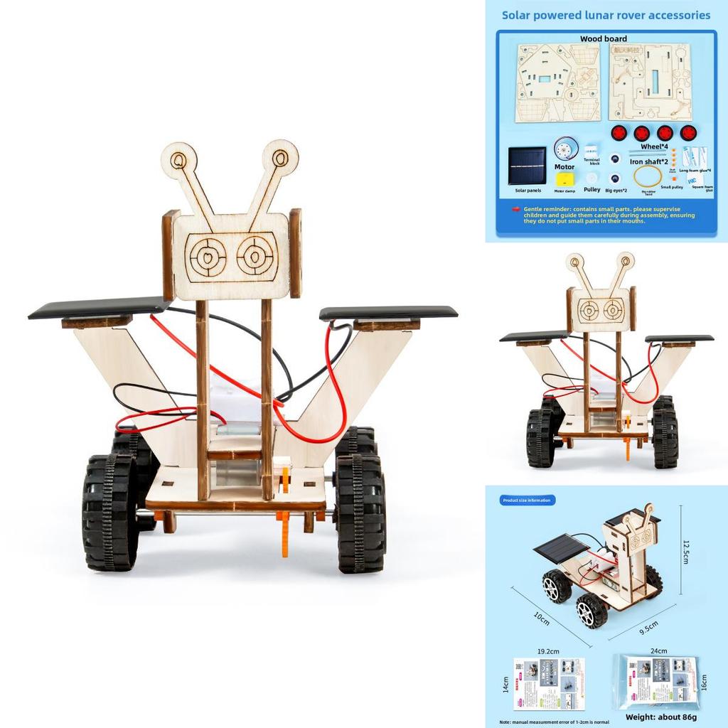 Simulated Wooden Lunar Rover Assembly Model Material Set Children Puzzle Toys For Kids And Teens
