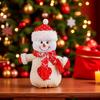 Adorable Design Christmas Candy Bag Festive Decor Plush Toy Compact Size