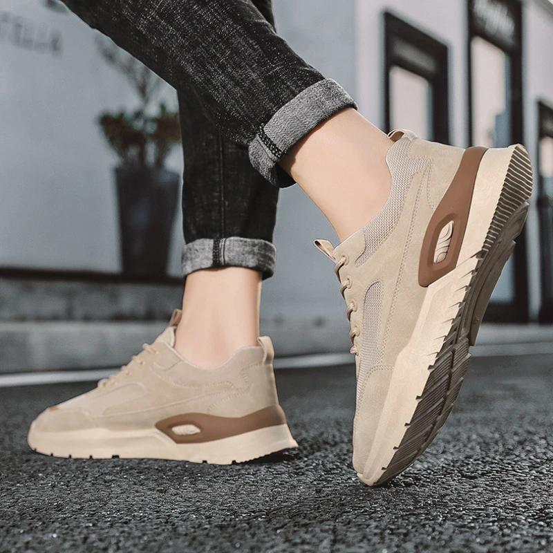 Trendy Men's Sneakers  Outdoor Spring Breathable Running Shoes Mens Comfortable Casual Tennis Shoes New Zapatillas Comodas