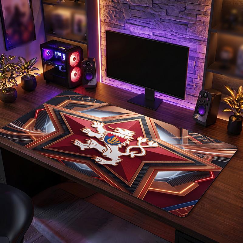 Republi Football Crest Mouse Pad, Extended Non Slip Rubber Desk Mat for Gaming Office Laptop Fan Gift