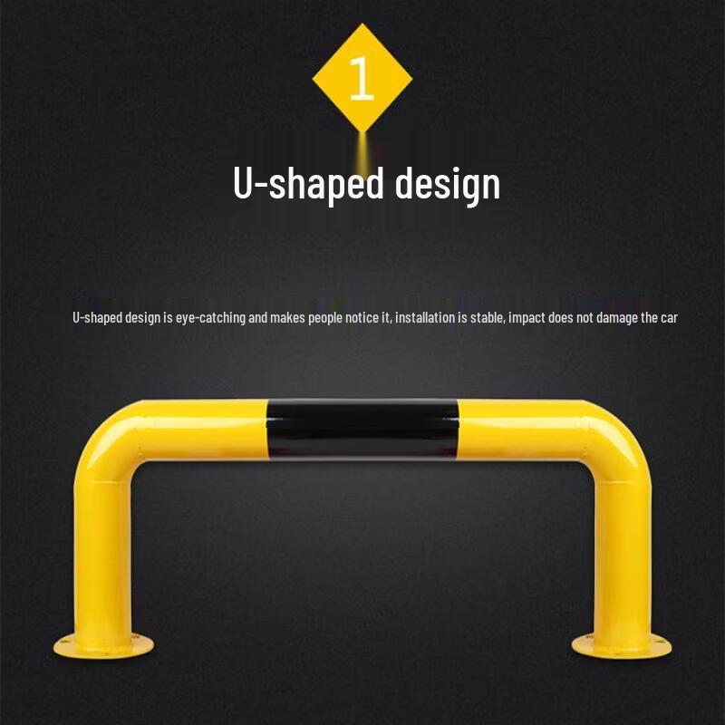 U-shaped Steel Parking Barrier