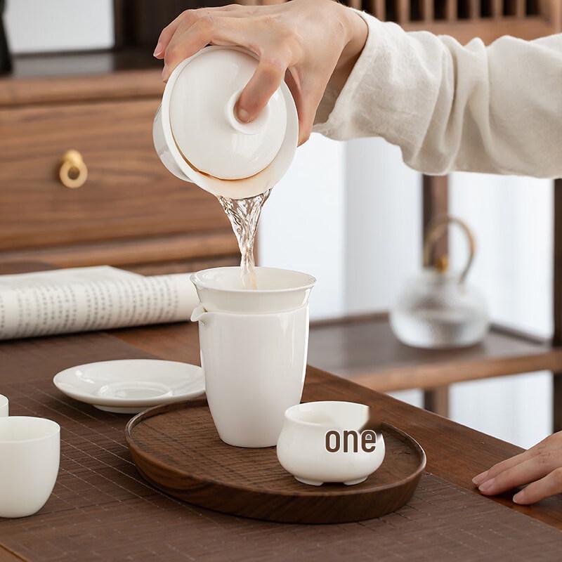 Chaxun White Porcelain Tea Set Gift Box Collection