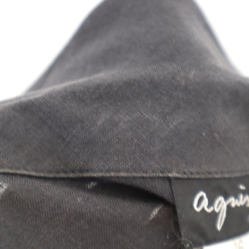 Agnes B. French Linen Short Sleeve Shirt Dress 36 Charcoal Women Used