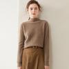 Women's Cashmere High-Neck Sweater: Warm, Comfortable, Loose Fit Knitwear for Autumn and Winter