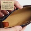 CCOMPANY LIMITED Pencil Case Large Capacity Full Vegetable Tanned Cowhide Pencil Case Cortiva 2 (Navy)