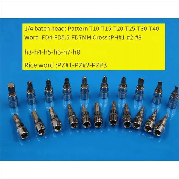 46-Piece 1/4" Drive Socket Set with Ratchet Wrench & Screwdriver Bits 3-Pack Promotional Value, All-Purpose Hand Tool Kit for Automotive & Home Repair