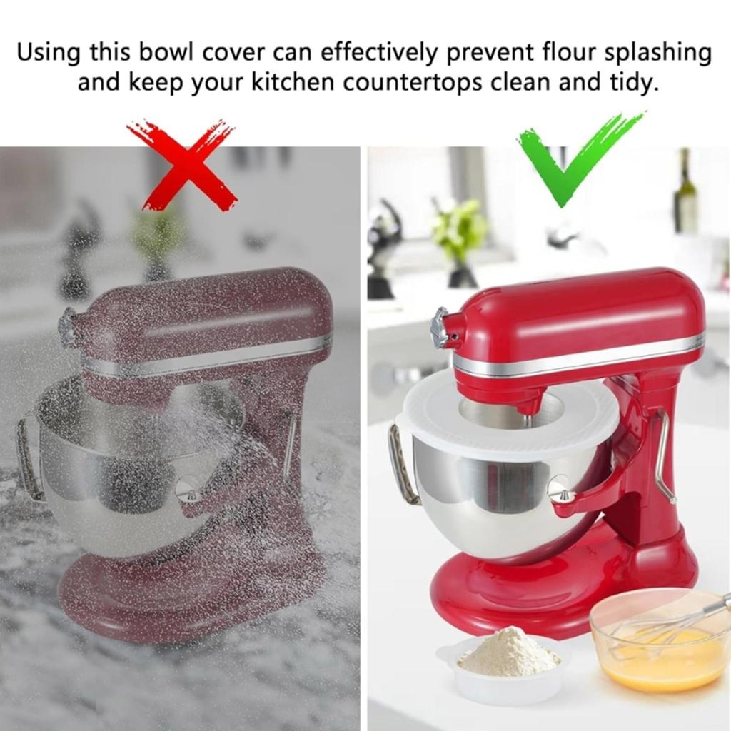 Multifuntional Bowl Lid Mixer Bowl Blender Cover Mixers Lid Stainless Steel Replacement Bowl for 6QT Stand Mixers