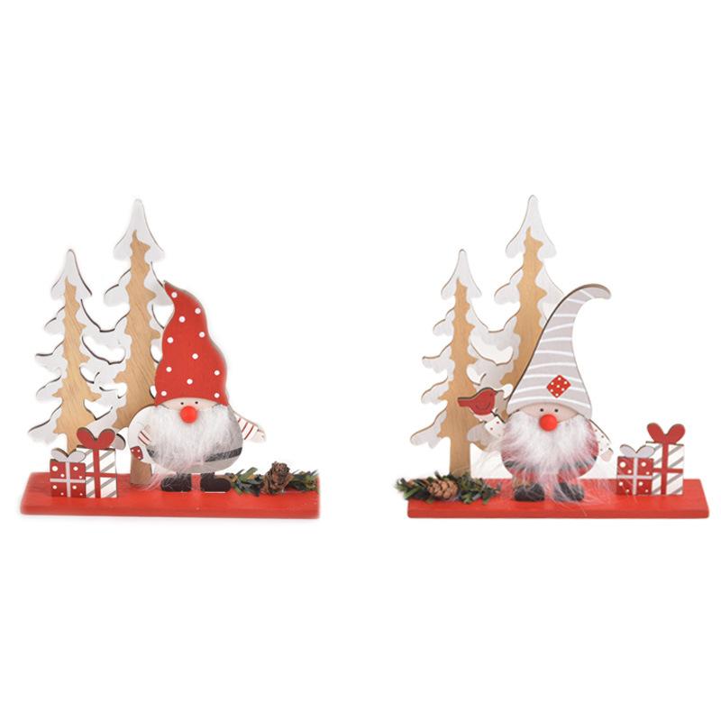 Christmas Decorations, Christmas, Wooden, Forest, Elderly, Desktop Ornaments, Christmas Assembly, Small Gifts, Window Display
