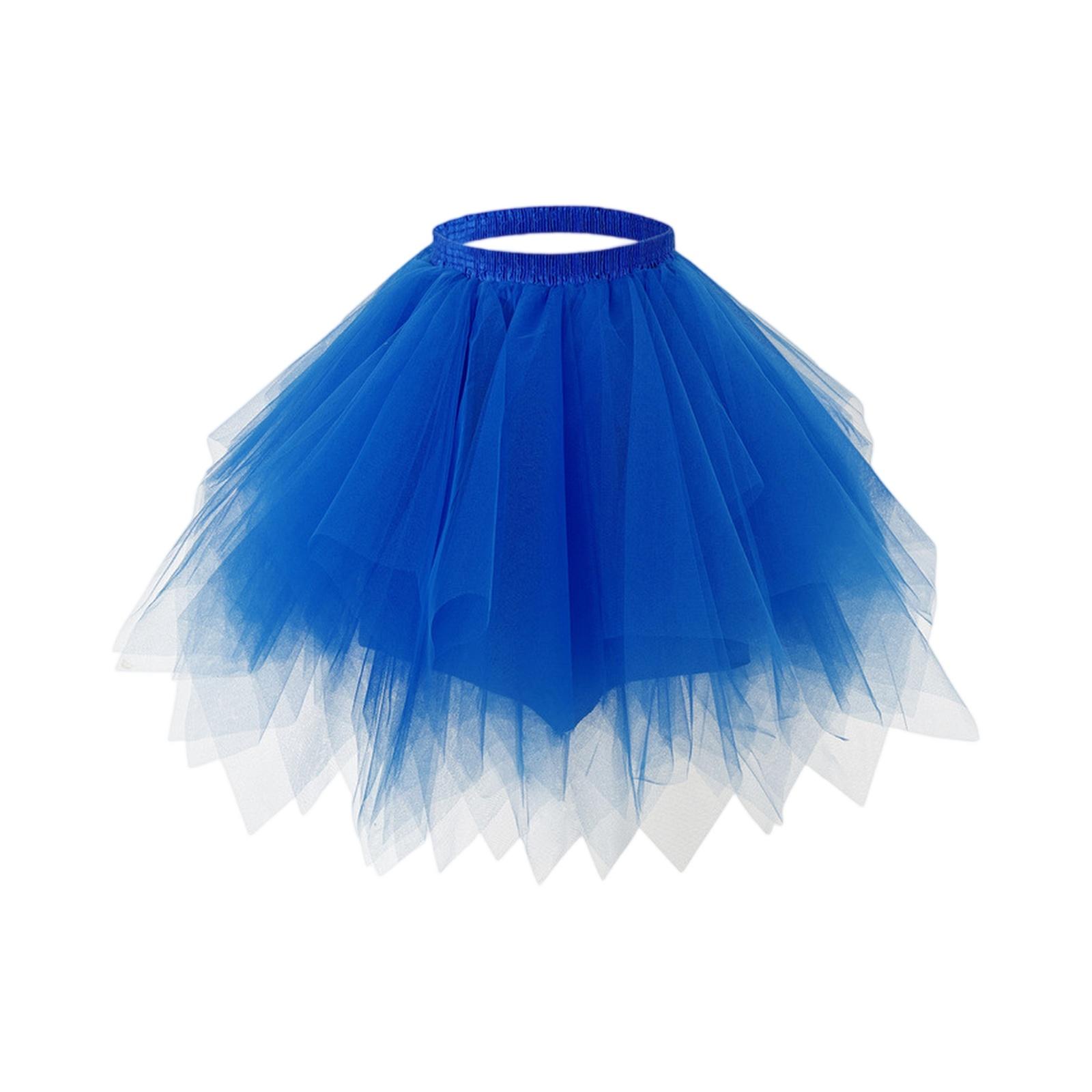 

Летняя детская и девичья сетчатая юбка-полутела 140 синий